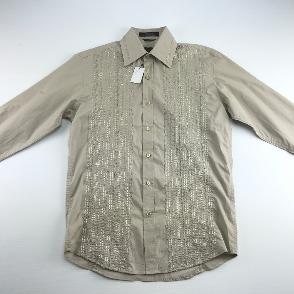 Roar Poplin Douce Pedro Button Front Shirt S